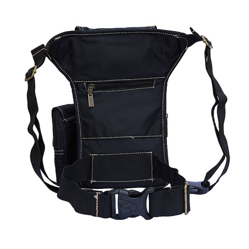 Sacoche de jambe moto vintage