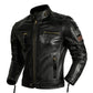 Blouson en cuir de vachette pour motard et biker