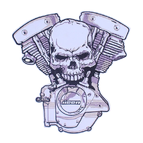 Patch biker - skull motorcycle