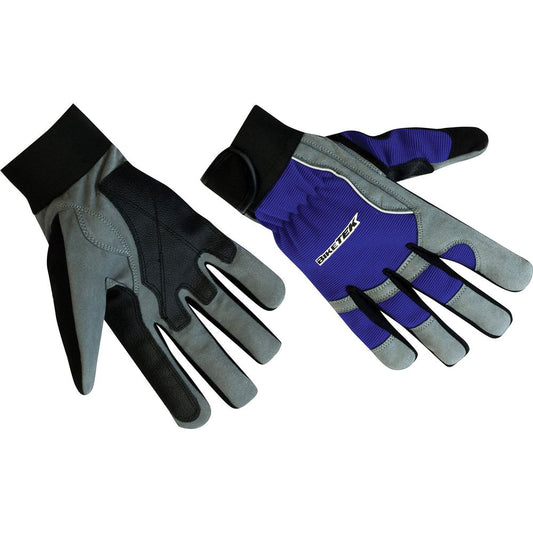 Gants de mécanicien doigts entiers bleus