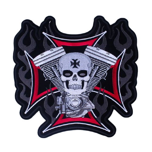 Écusson biker - croix de malte