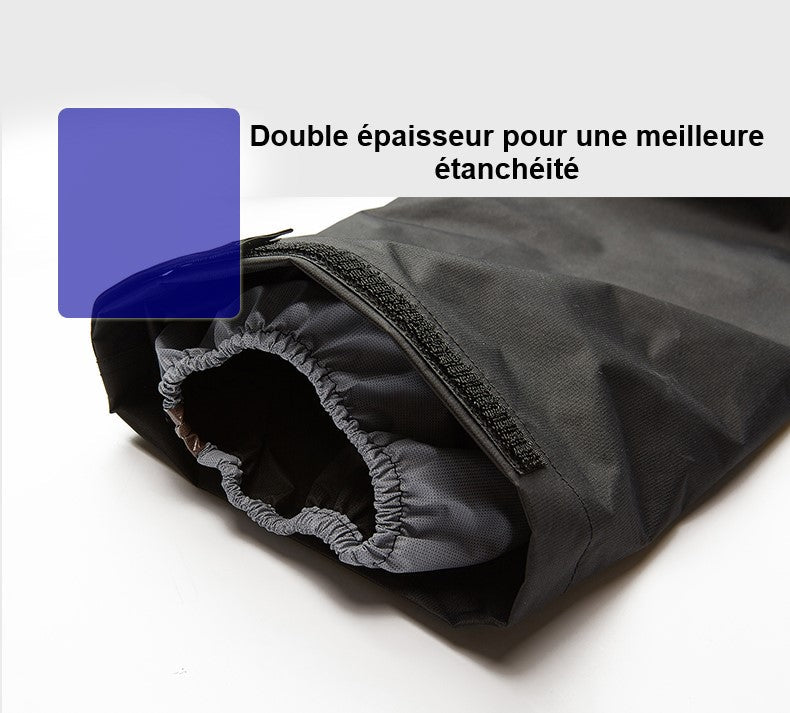 Pantalon de pluie noir pour moto