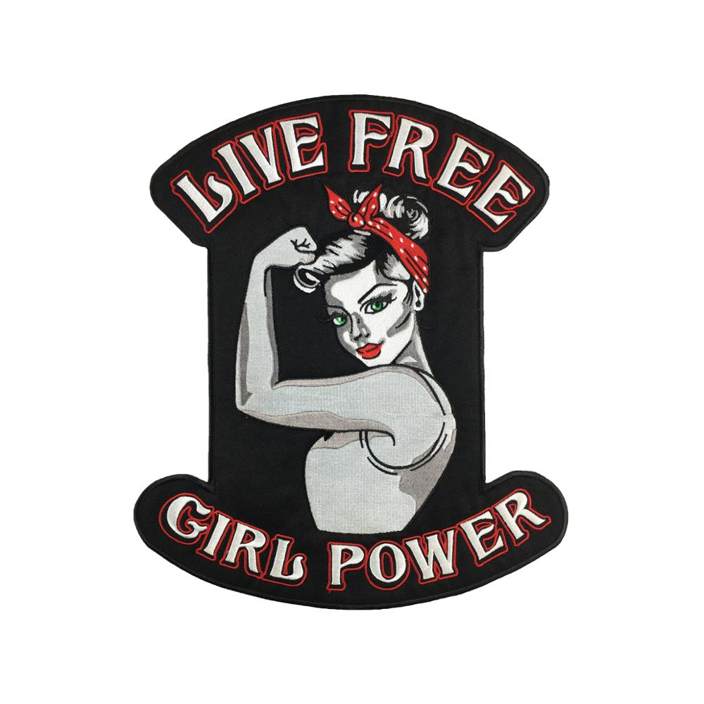 Patch biker - girl power (3 patchs)