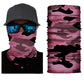 Tour de cou moto pour femme - camouflage rose