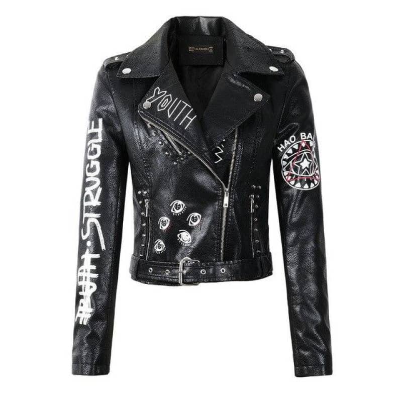 Veste biker femme - struggle