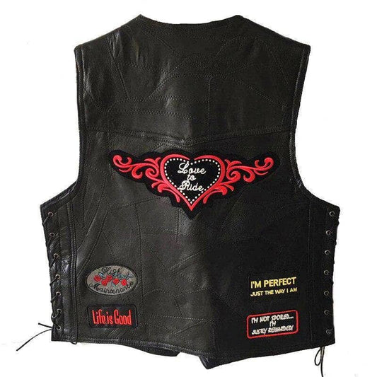 Gilet biker pour femme - love to ride