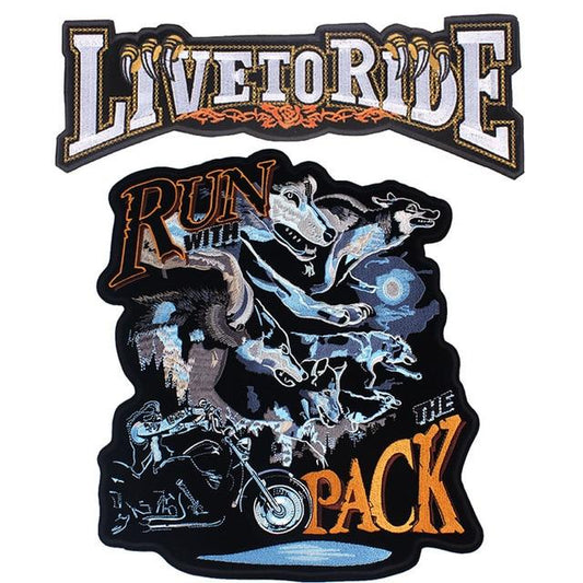 Patch biker -  loup féroce