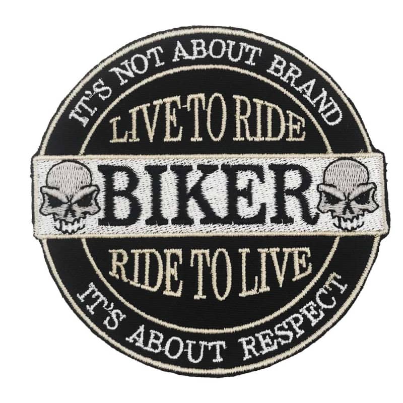 Patch biker - live to ride, ride to live