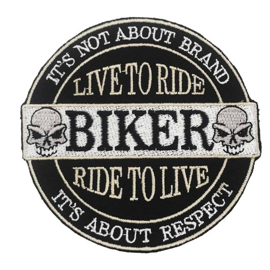 Patch biker - live to ride, ride to live