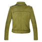 Veste biker femme - kaki